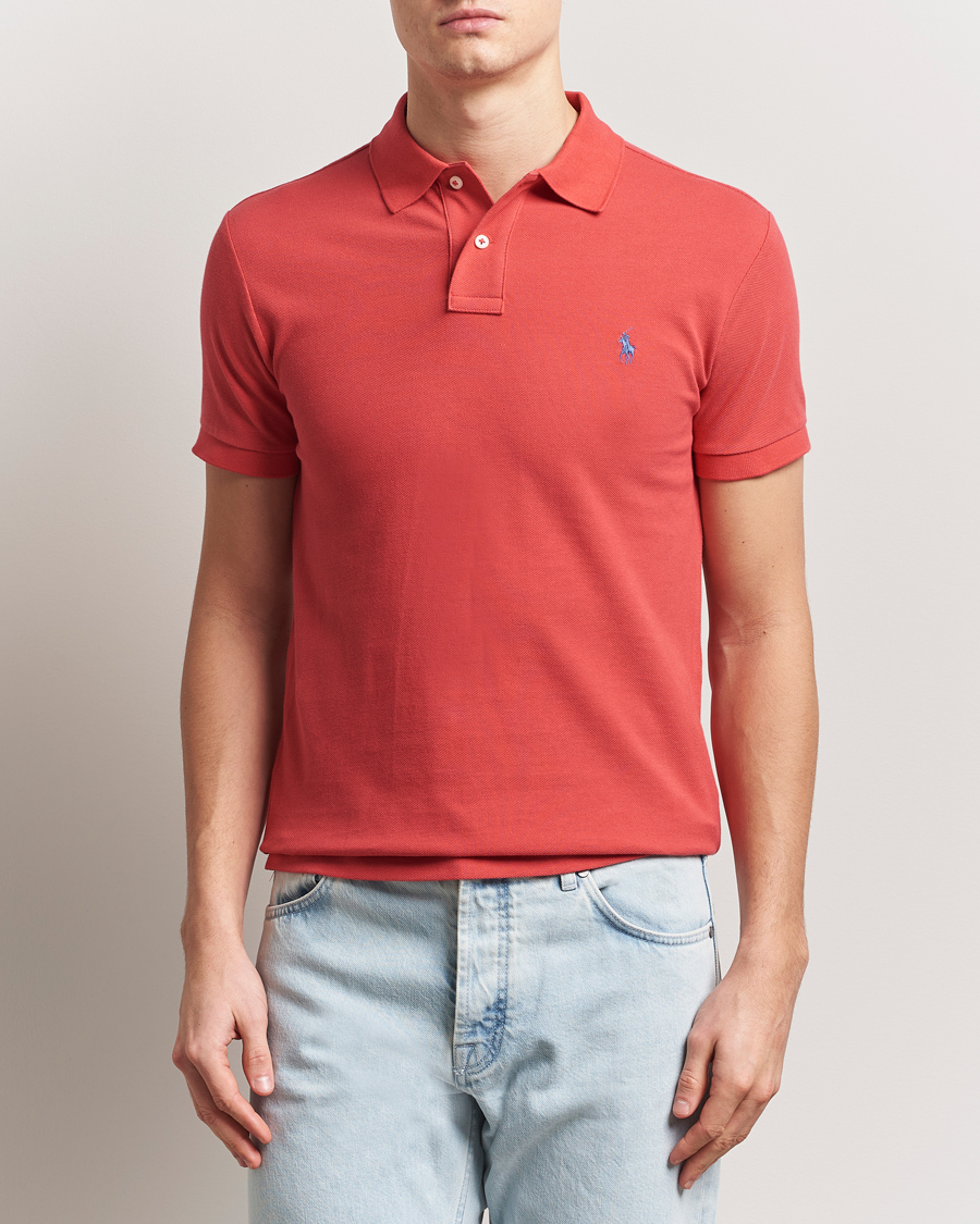 Herr | Pikéer | Polo Ralph Lauren | Slim Fit Polo Spring Red
