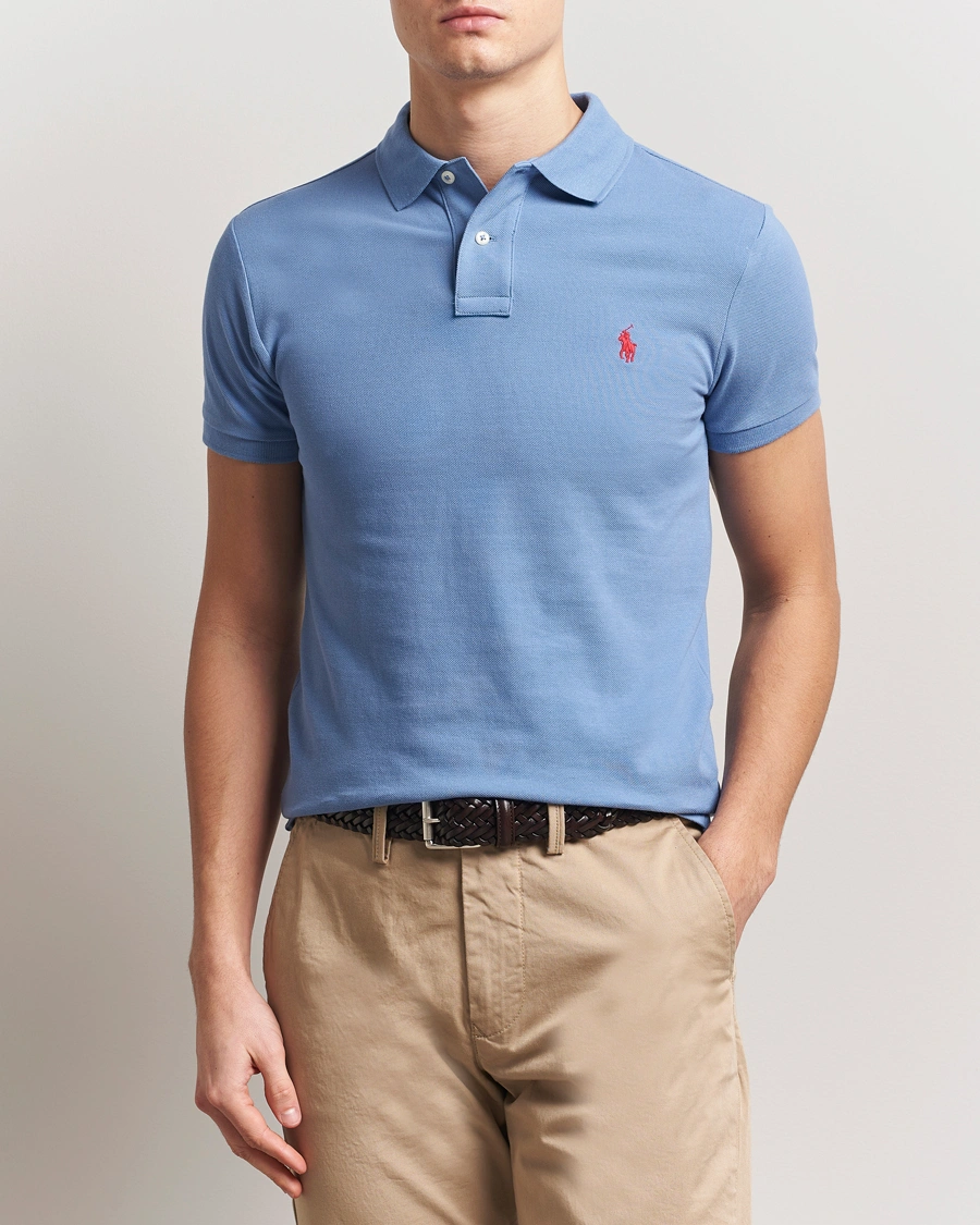 Herr | Pikéer | Polo Ralph Lauren | Slim Fit Polo Campus Blue