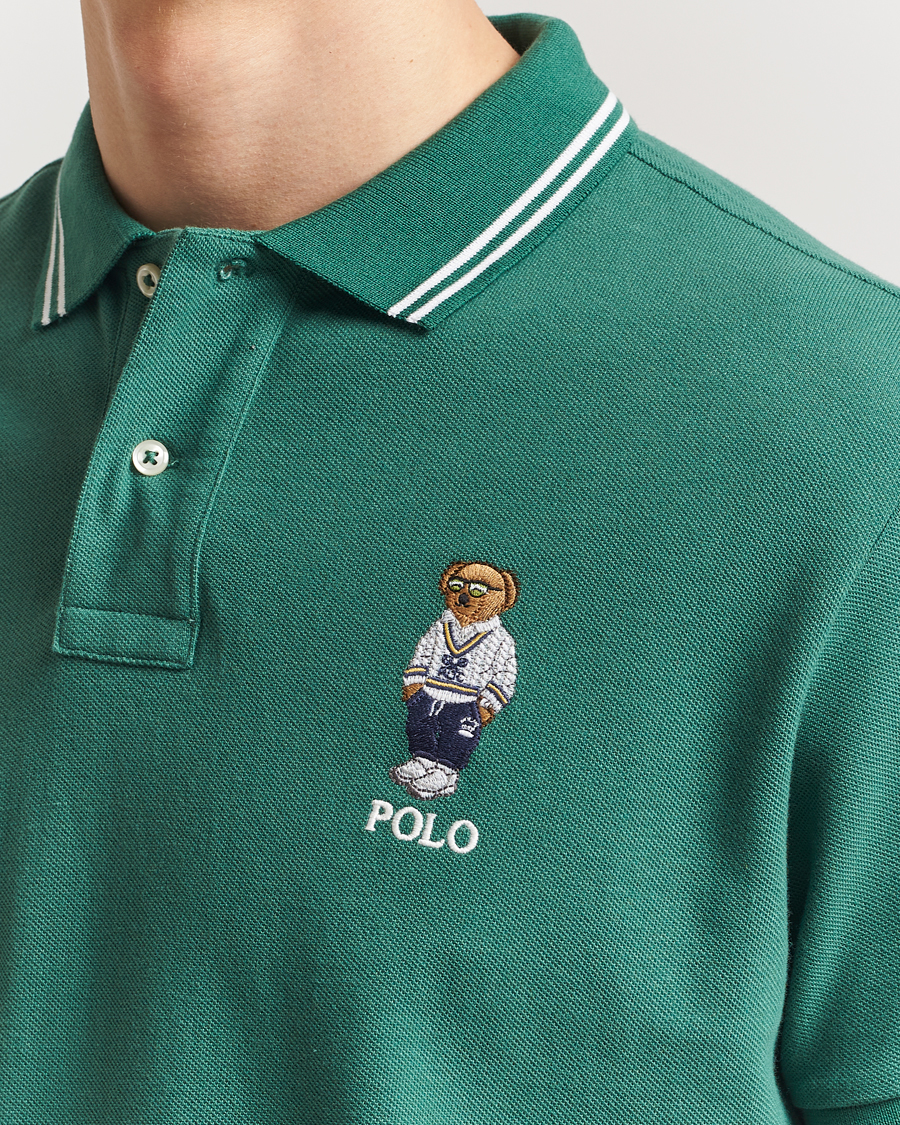 Herr | Pikéer | Polo Ralph Lauren | Custom Slim Fit Bear Polo Antique Green