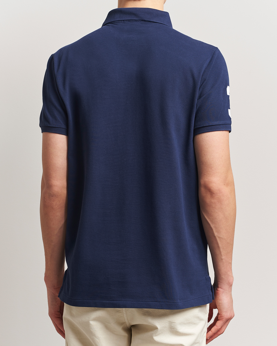 Herr | Pikéer | Polo Ralph Lauren | Custom Slim Fit Big Pony Polo Newport Navy/White