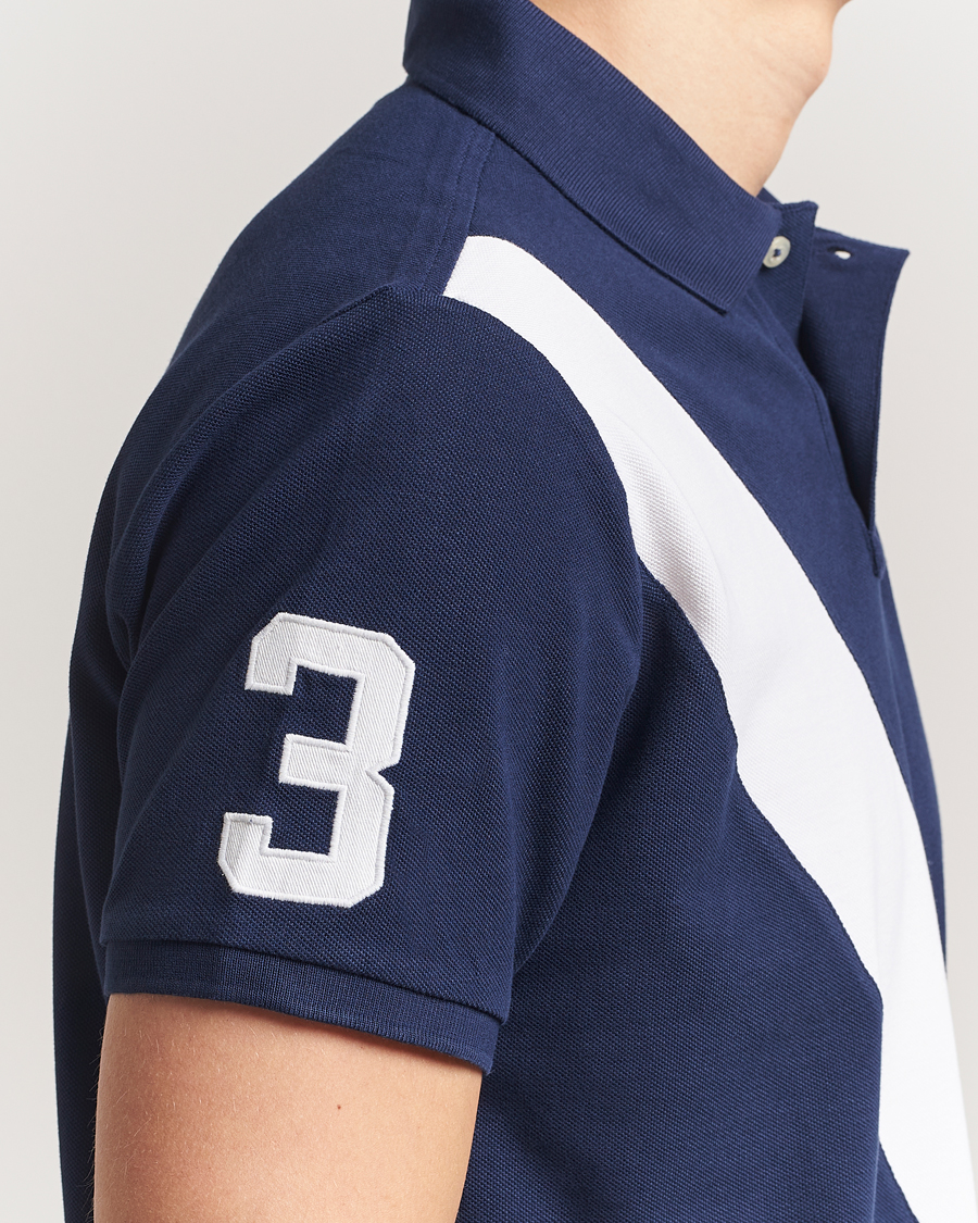 Herr | Pikéer | Polo Ralph Lauren | Custom Slim Fit Big Pony Polo Newport Navy/White