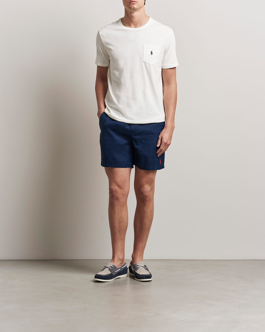 Herr | Shorts | Polo Ralph Lauren | Prepster Drawstring Linen Shorts Newport Navy