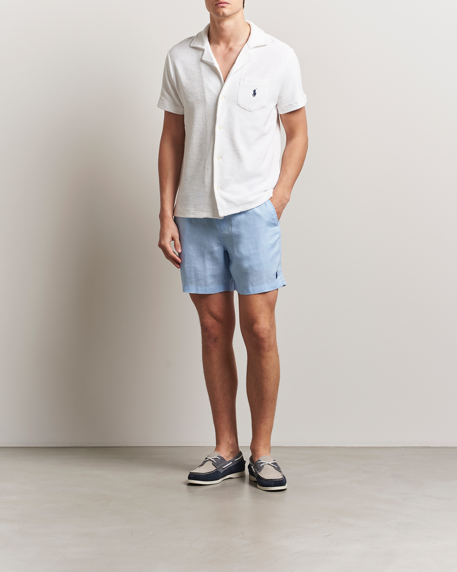 Herr | Shorts | Polo Ralph Lauren | Prepster Drawstring Linen Shorts Office Blue
