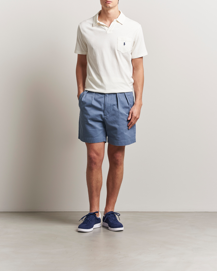 Herr | Shorts | Polo Ralph Lauren | Cormac Pleated Shorts Capri Blue