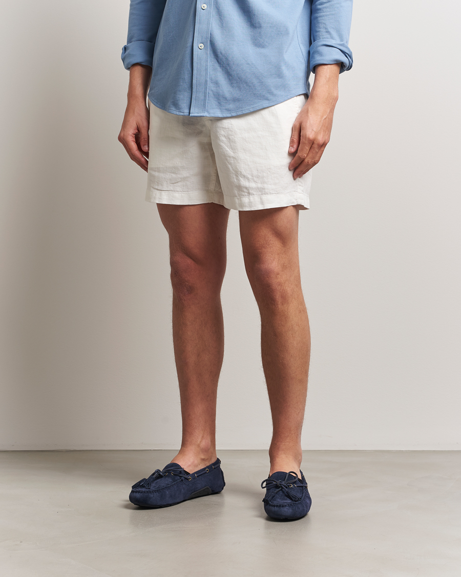 Herr | Shorts | Polo Ralph Lauren | Prepster Linen Shorts Deckwash White