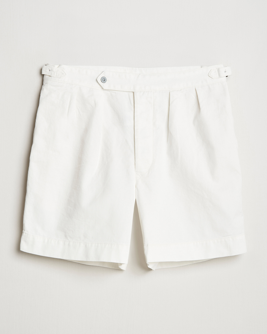 Herr | Shorts | Polo Ralph Lauren | Rustic Twill Pleated Shorts Deckwash White