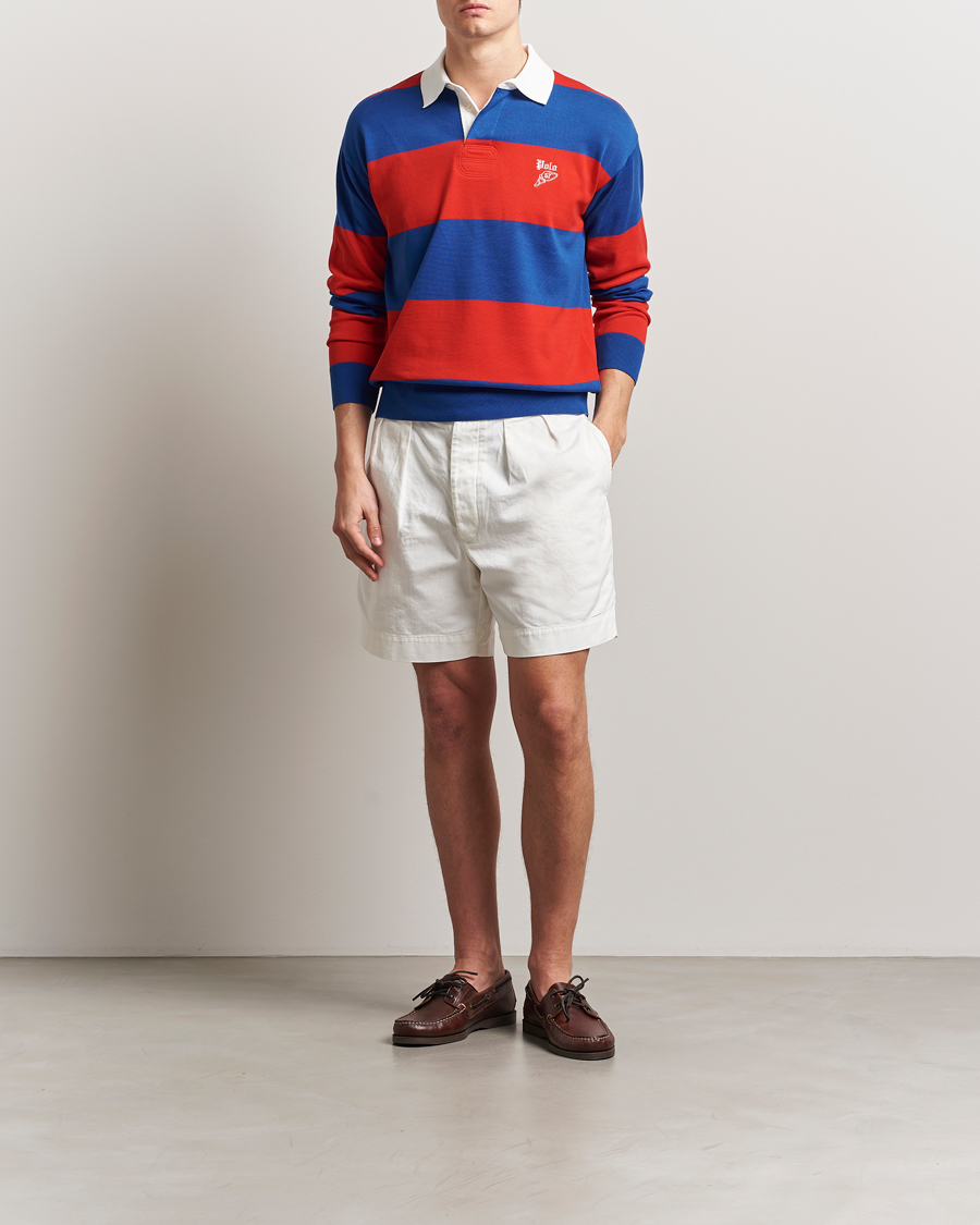 Herr | Shorts | Polo Ralph Lauren | Rustic Twill Pleated Shorts Deckwash White