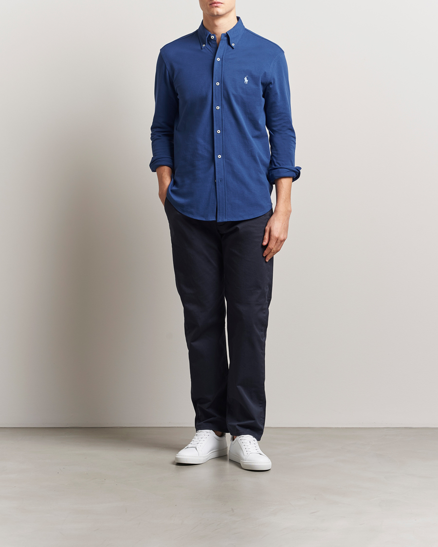 Herr | Skjortor | Polo Ralph Lauren | Featherweight Mesh Shirt Annapolis Blue