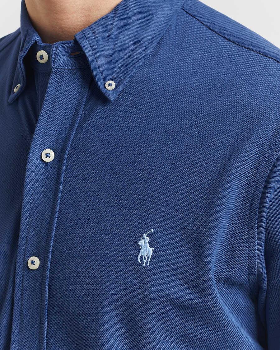 Herr | Skjortor | Polo Ralph Lauren | Featherweight Mesh Shirt Annapolis Blue