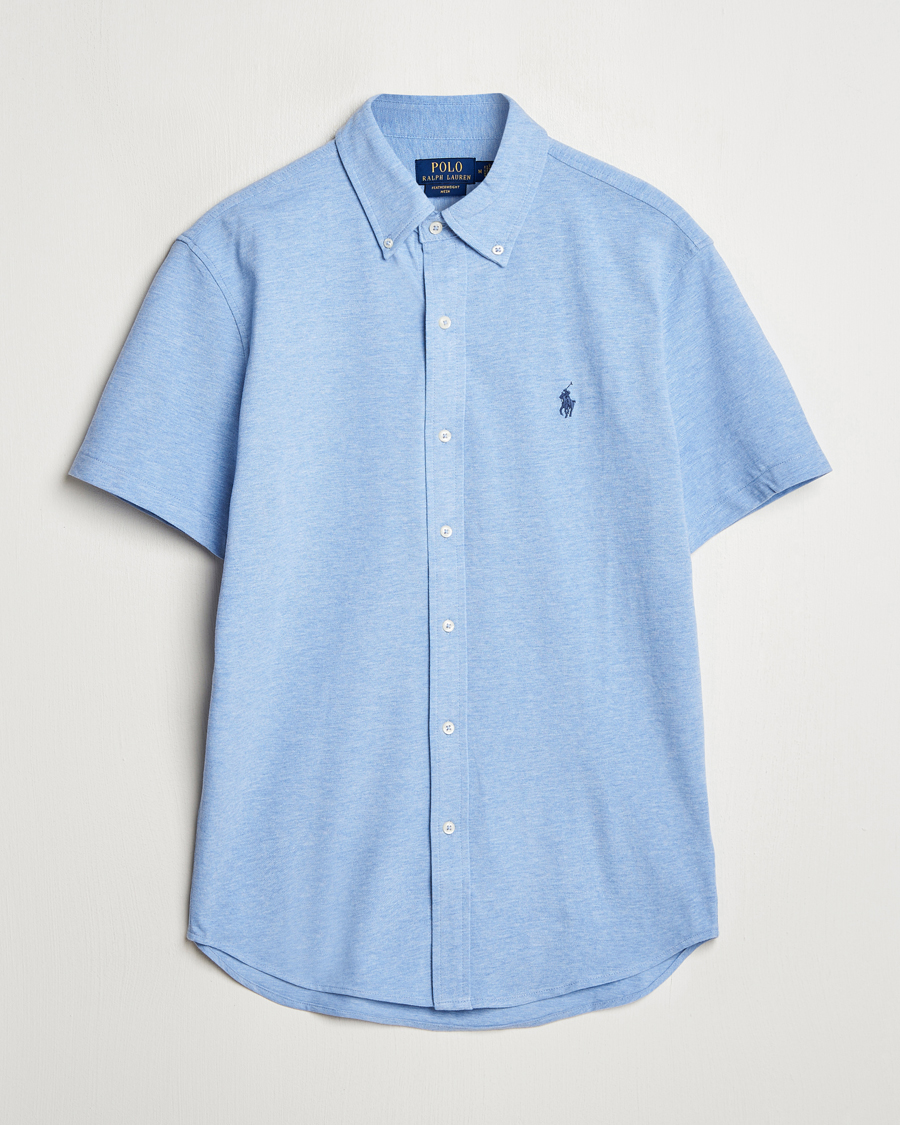 Herr | Skjortor | Polo Ralph Lauren | Featherweight Mesh Short Sleeve Shirt Isle Heather