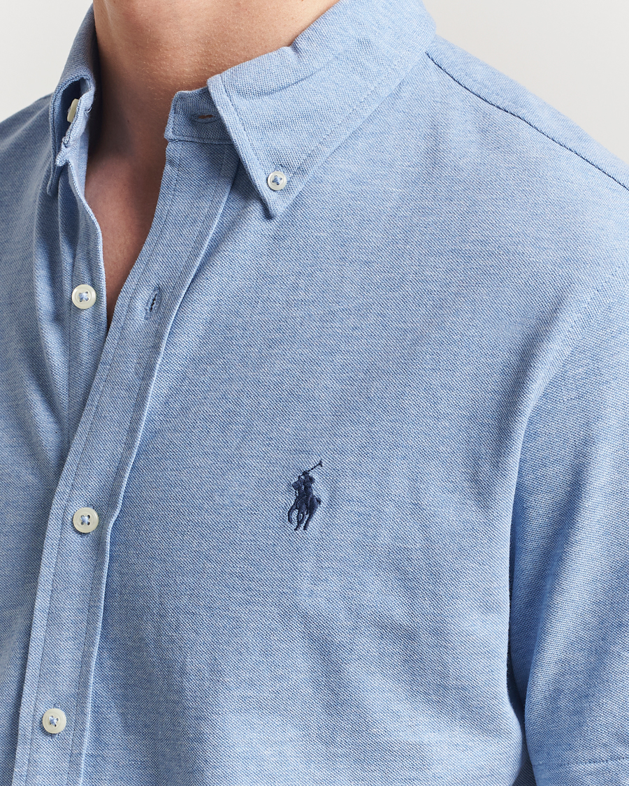 Herr | Skjortor | Polo Ralph Lauren | Featherweight Mesh Short Sleeve Shirt Isle Heather