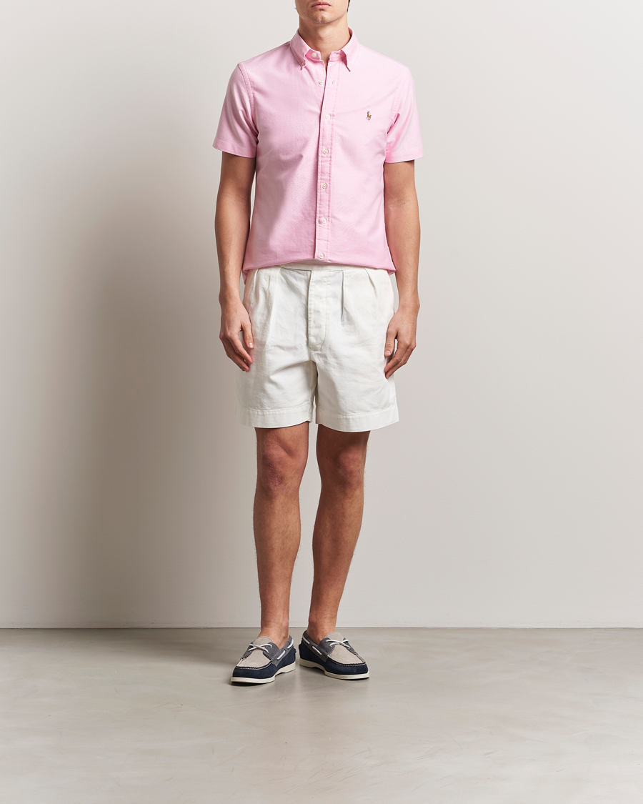 Herr | Skjortor | Polo Ralph Lauren | Short Sleeve Oxford Shirt New Rose