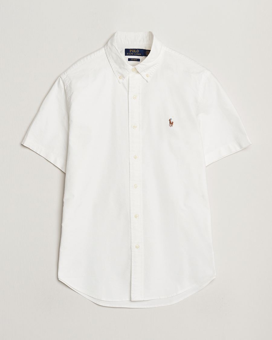Herr | Skjortor | Polo Ralph Lauren | Short Sleeve Oxford Shirt White
