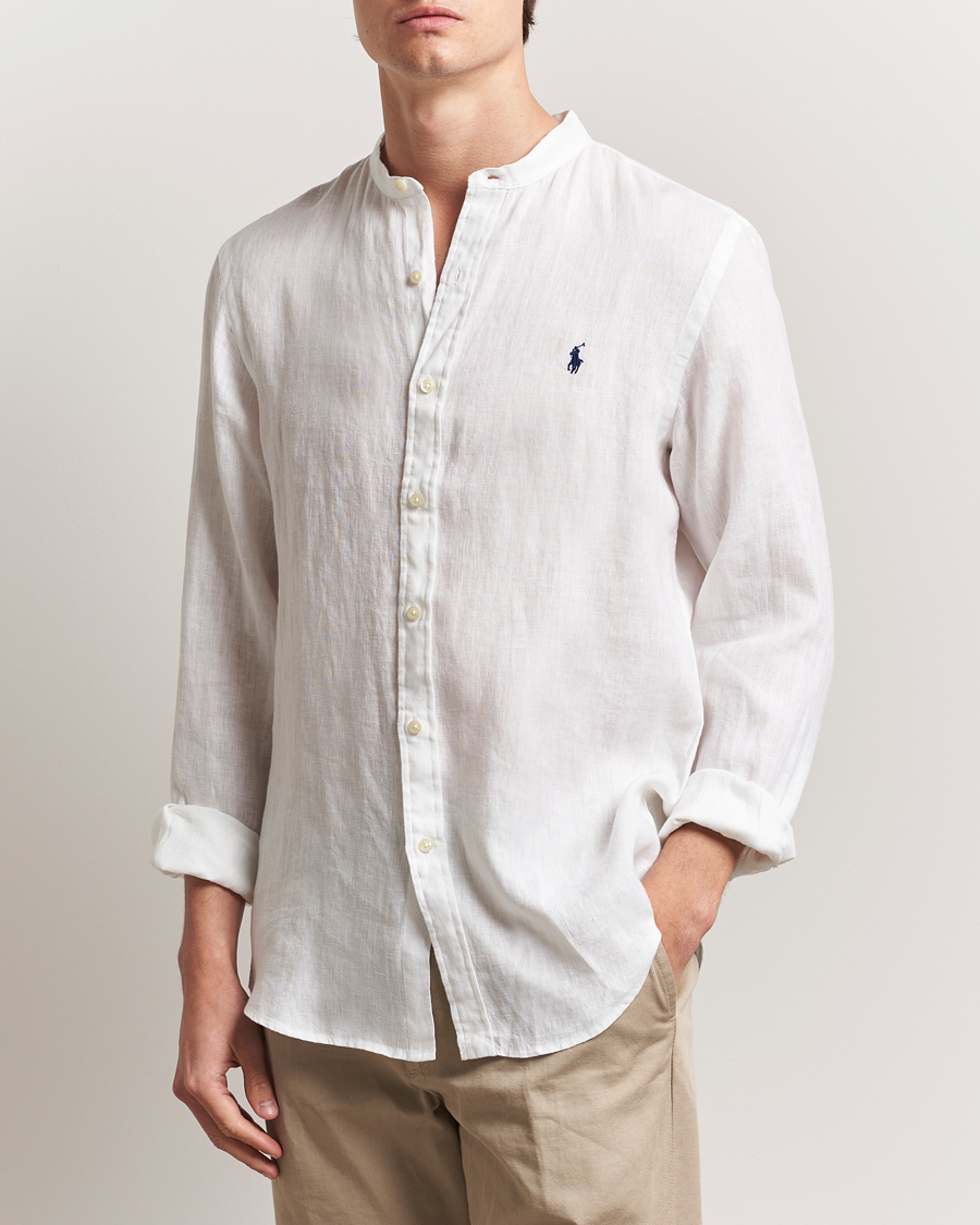 Herr | Skjortor | Polo Ralph Lauren | Slim Fit Linen Shirt Ceramic White