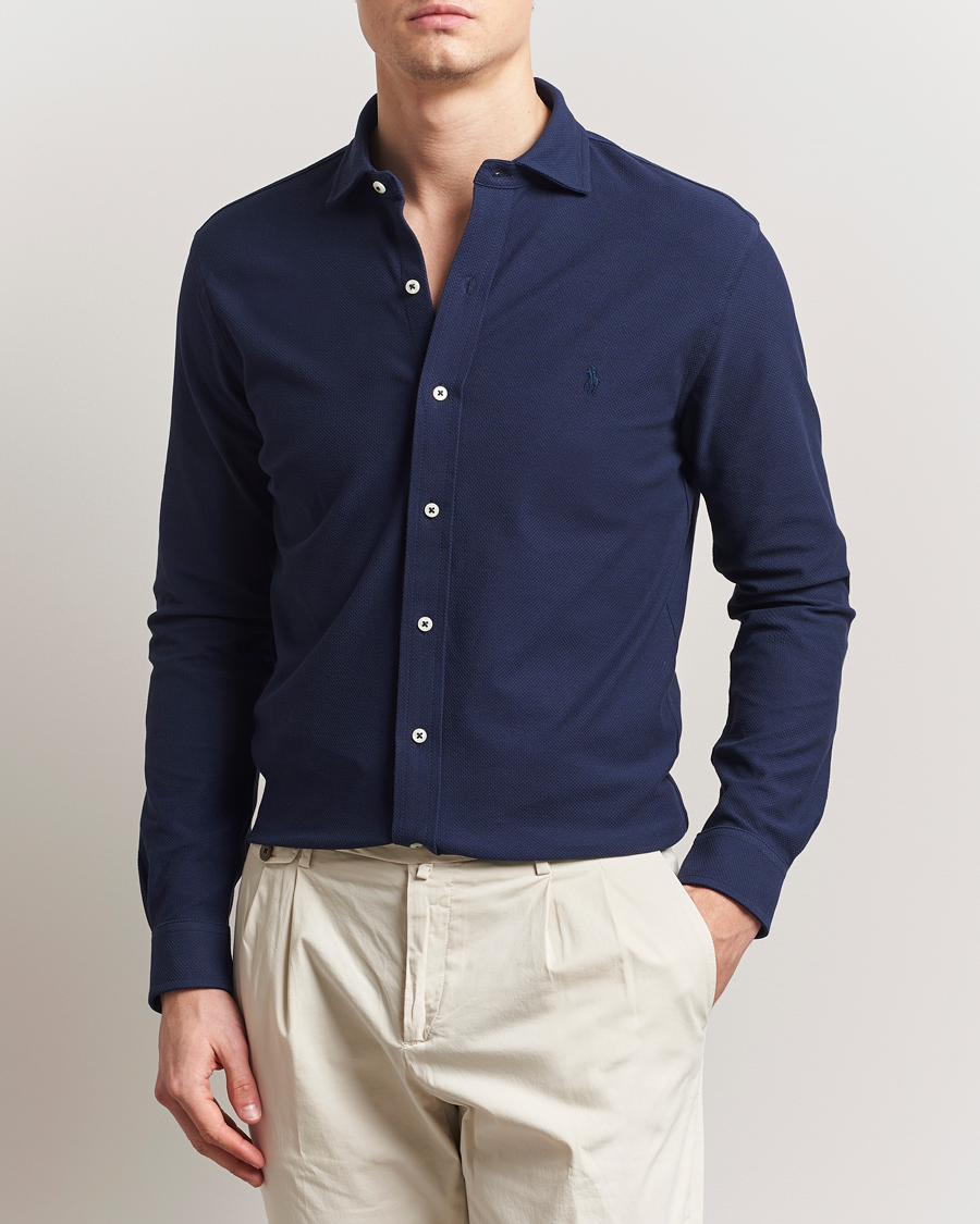 Herr | Skjortor | Polo Ralph Lauren | Cotton Long Sleeve Shirt Cruise Navy