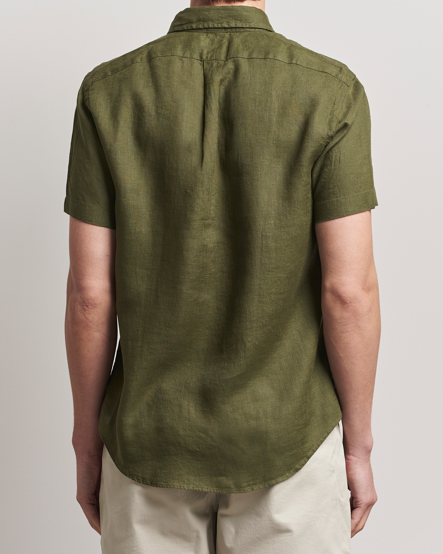 Herr | Skjortor | Polo Ralph Lauren | Short Sleeve Linen Shirt New Olive
