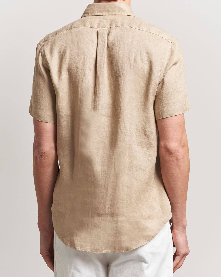 Herr | Skjortor | Polo Ralph Lauren | Short Sleeve Linen Shirt Coastal Beige