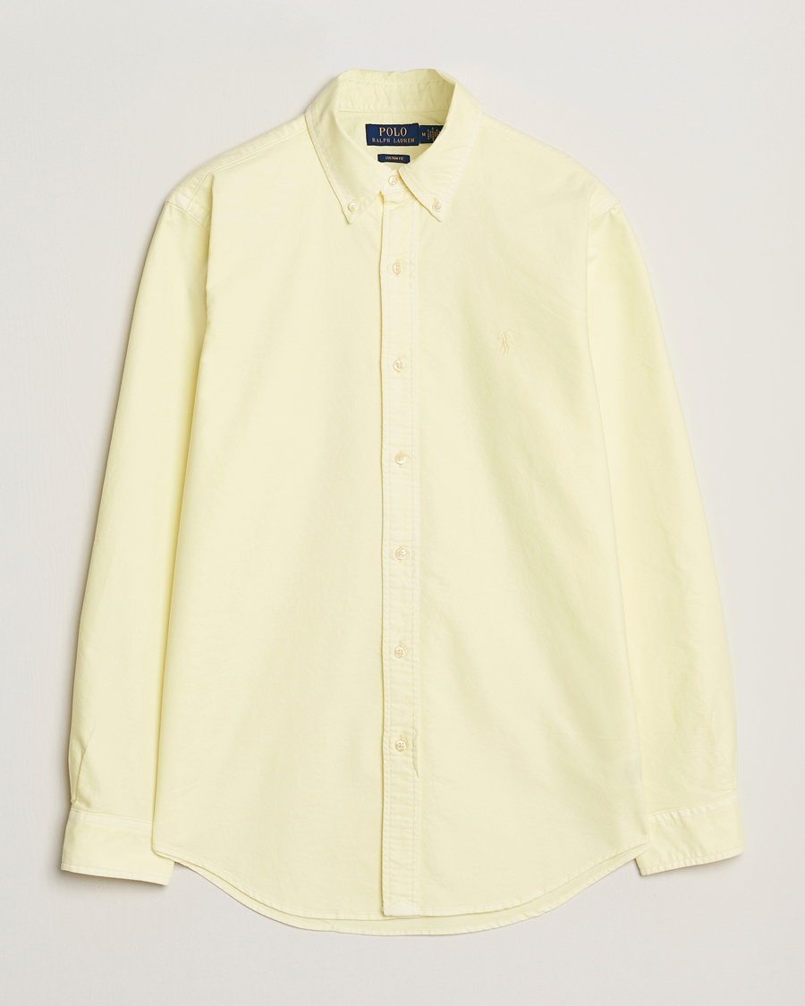Herr | Skjortor | Polo Ralph Lauren | Custom Fit Dyed Oxford Shirt Lime