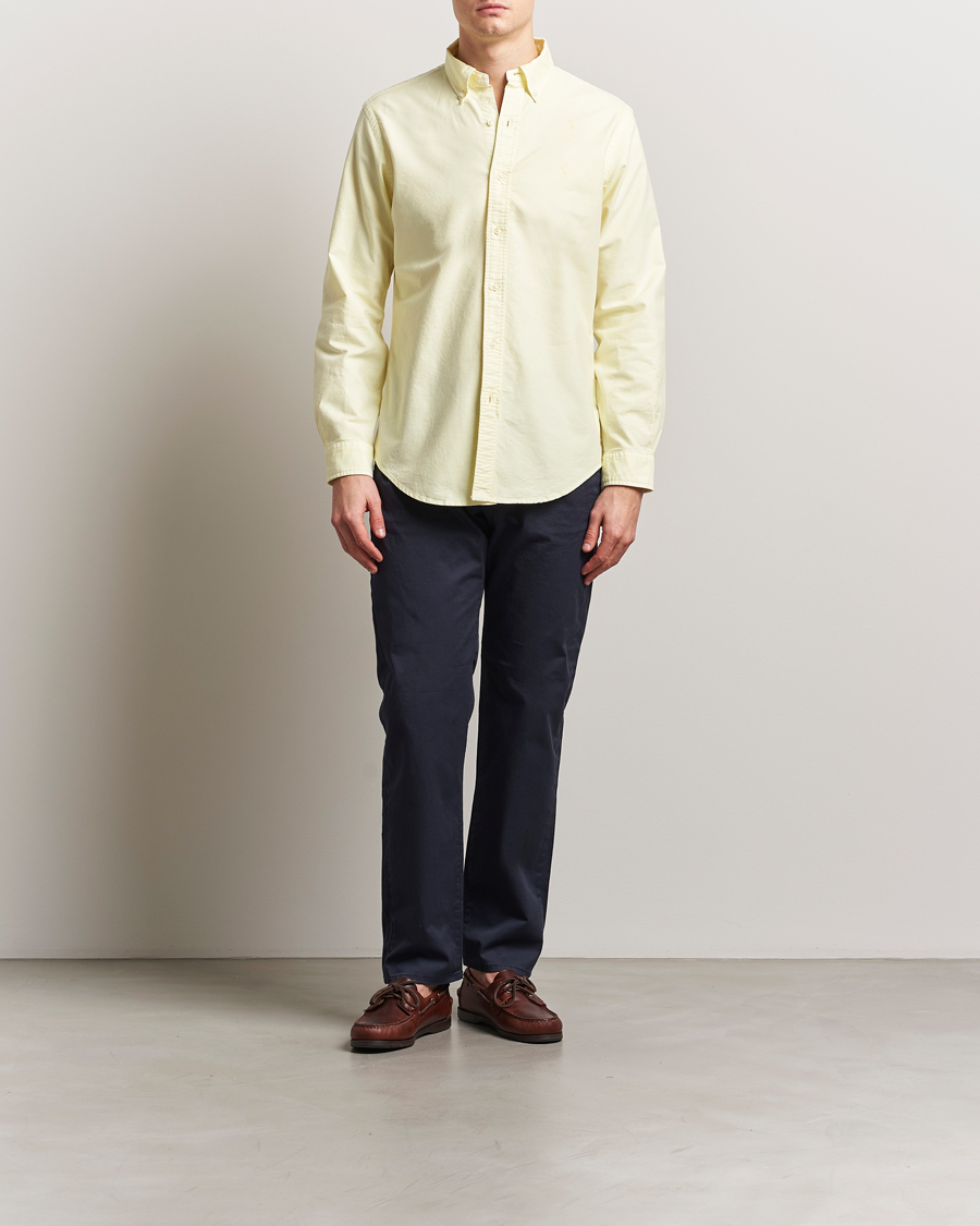 Herr | Skjortor | Polo Ralph Lauren | Custom Fit Dyed Oxford Shirt Lime