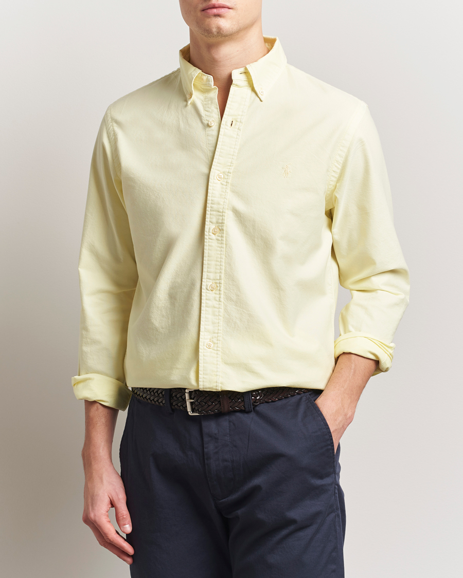 Herr | Skjortor | Polo Ralph Lauren | Custom Fit Dyed Oxford Shirt Lime