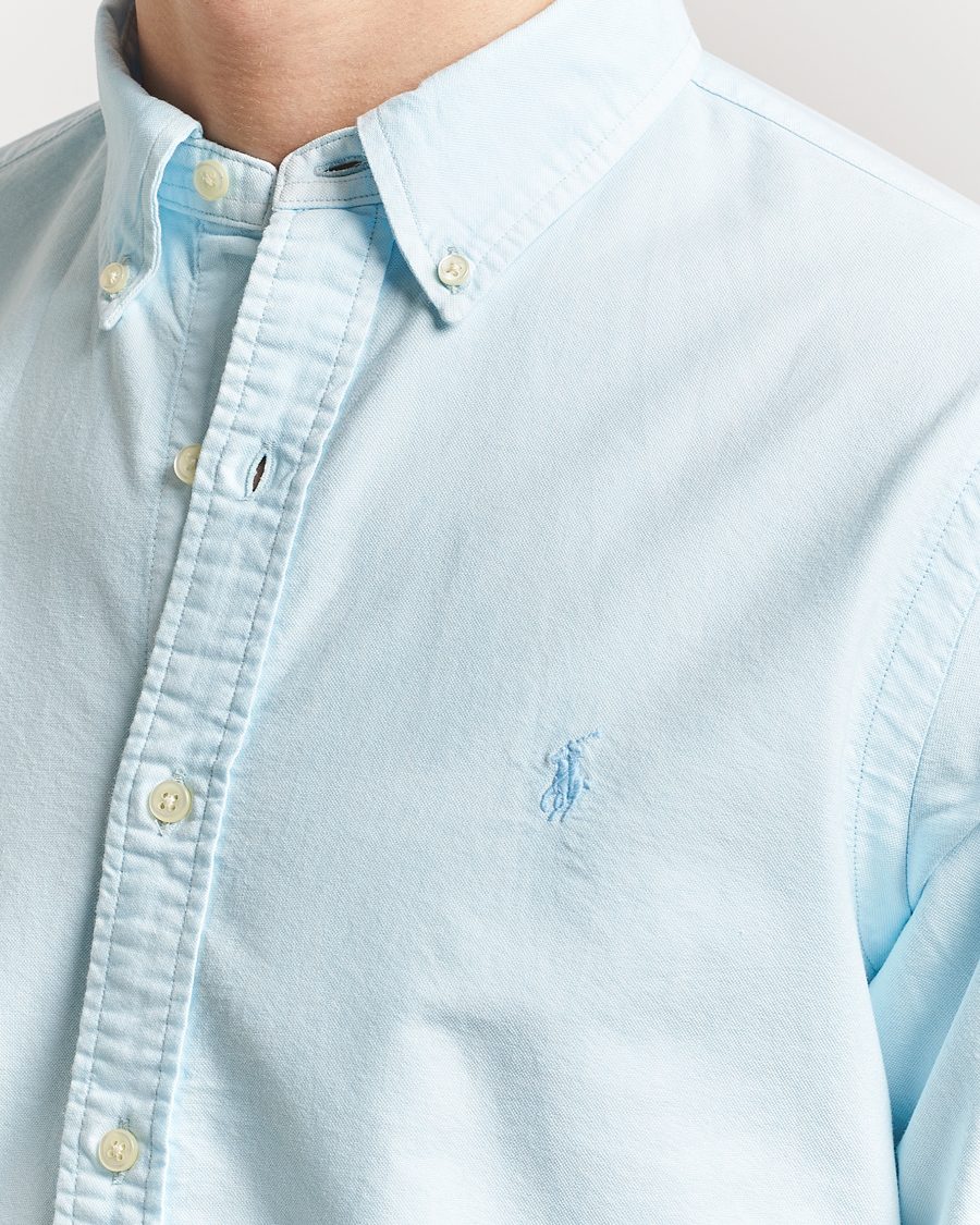 Herr | Skjortor | Polo Ralph Lauren | Custom Fit Dyed Oxford Shirt Sky