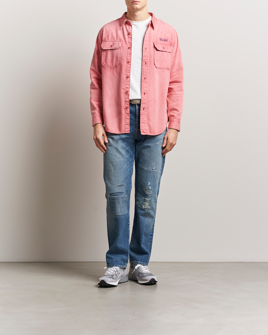 Herr | Skjortor | Polo Ralph Lauren | Garment Dyed Overshirt Nantucket Red