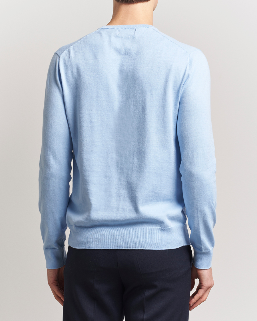 Herr | Tröjor | Polo Ralph Lauren | Cotton Crew Neck Sweater Office Blue