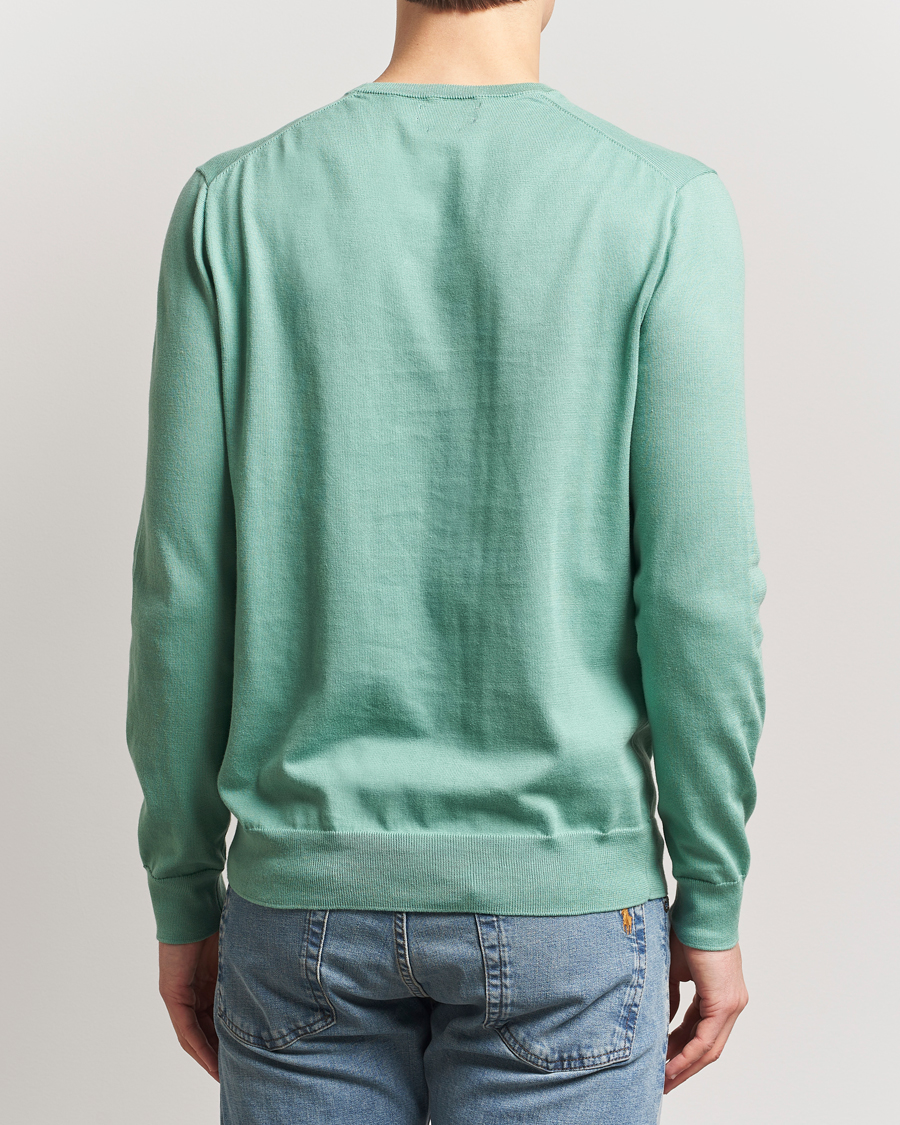 Herr | Tröjor | Polo Ralph Lauren | Cotton Crew Neck Sweater Faded Mint