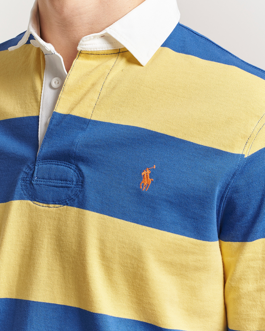 Herr | Tröjor | Polo Ralph Lauren | Barstriped Rugger Yellow/Blue