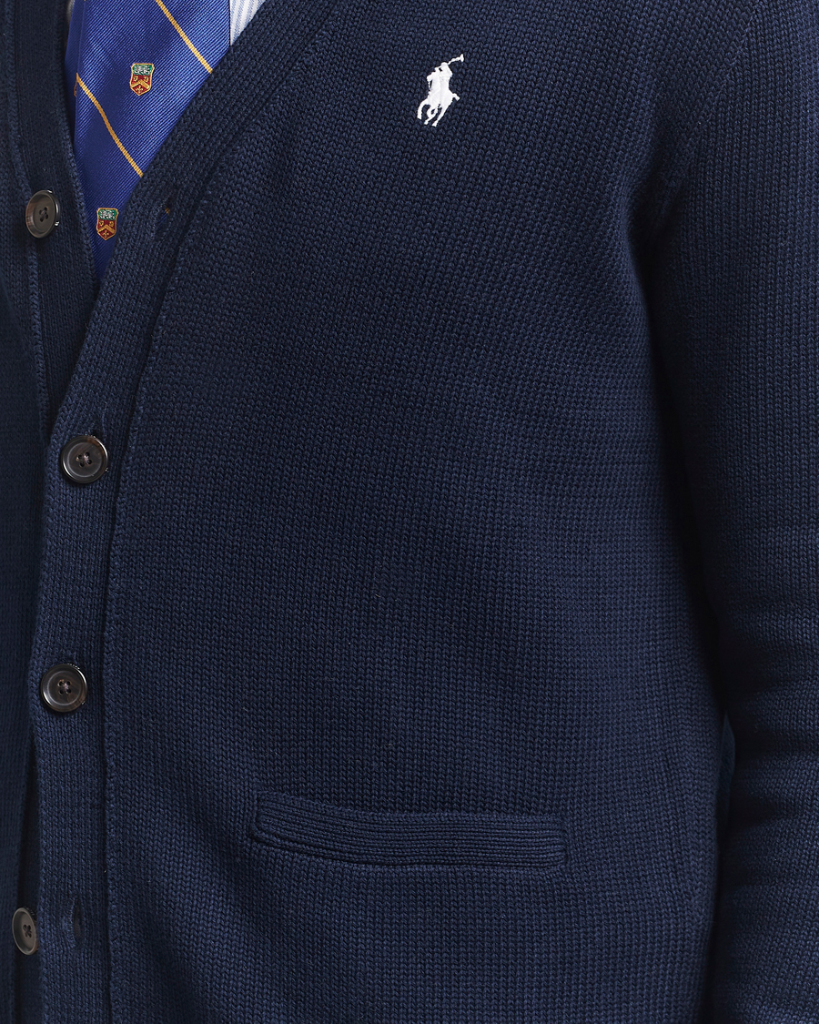 Herr | Tröjor | Polo Ralph Lauren | Cotton Cardigan Hunter Navy