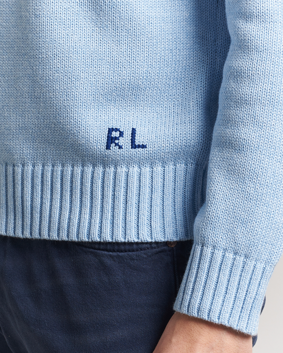 Herr | Tröjor | Polo Ralph Lauren | Cotton Knitted Bear Sweatshirt Ocean Pearl Blue
