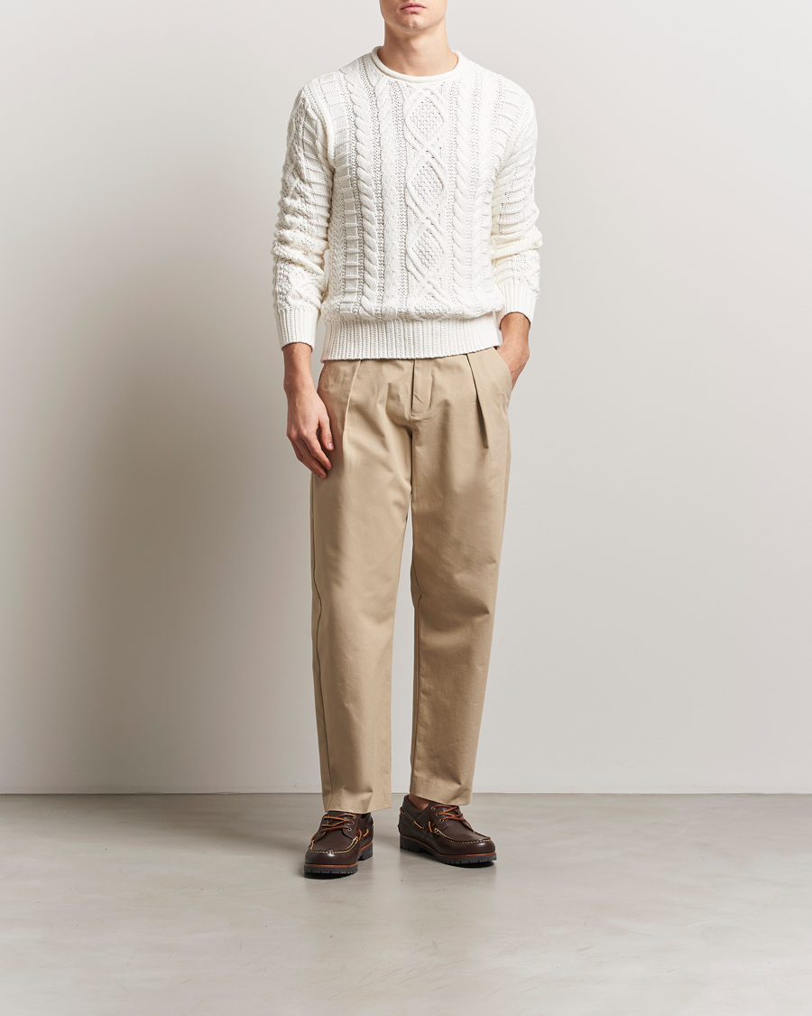 Herr | Tröjor | Polo Ralph Lauren | Cotton Pullover Deckwash White