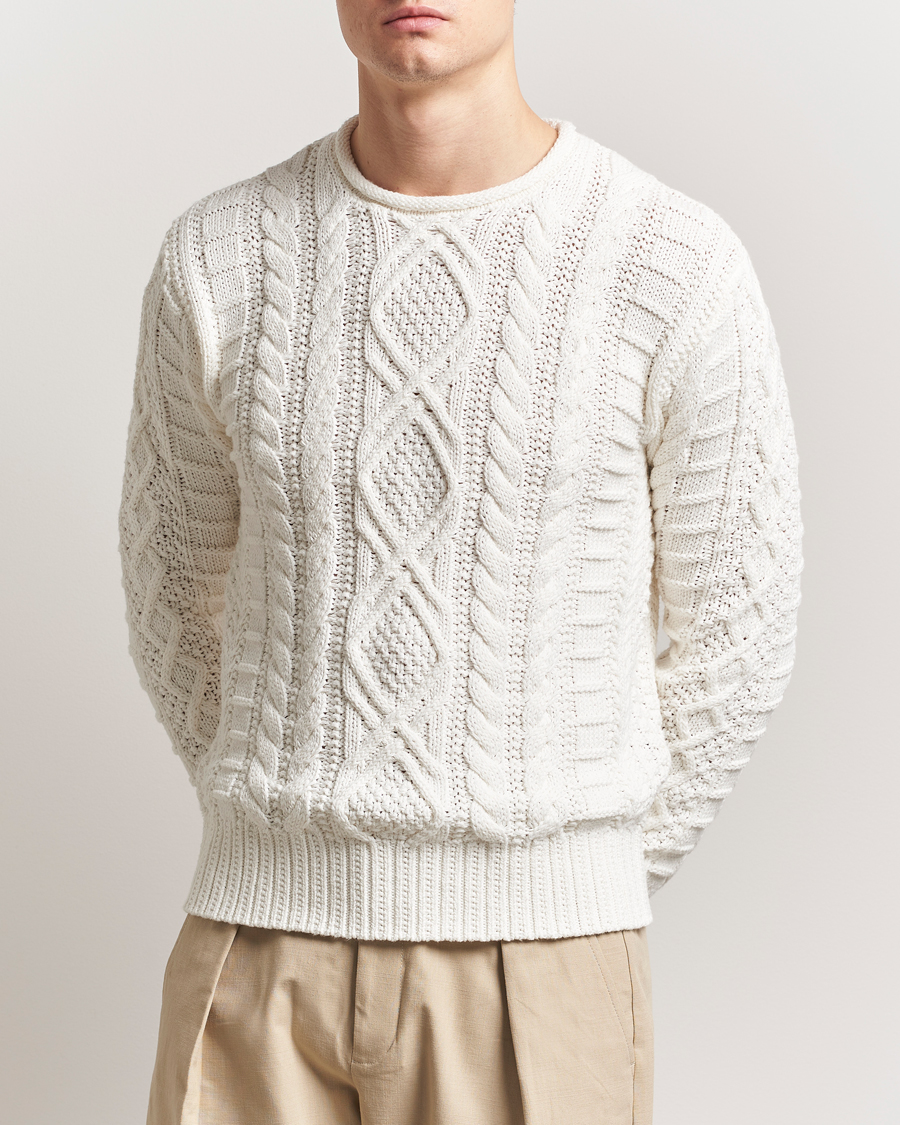 Herr | Tröjor | Polo Ralph Lauren | Cotton Pullover Deckwash White