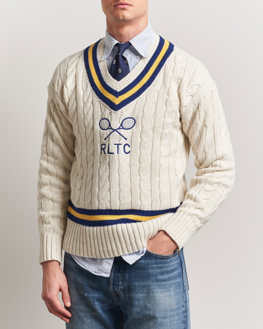 Herr | Tröjor | Polo Ralph Lauren | Cricket Cotton/Cashmere Sweater Cream