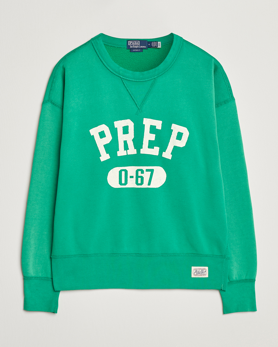 Herr | Tröjor | Polo Ralph Lauren | Vintage Crew Neck Sweatshirt Cruise Green