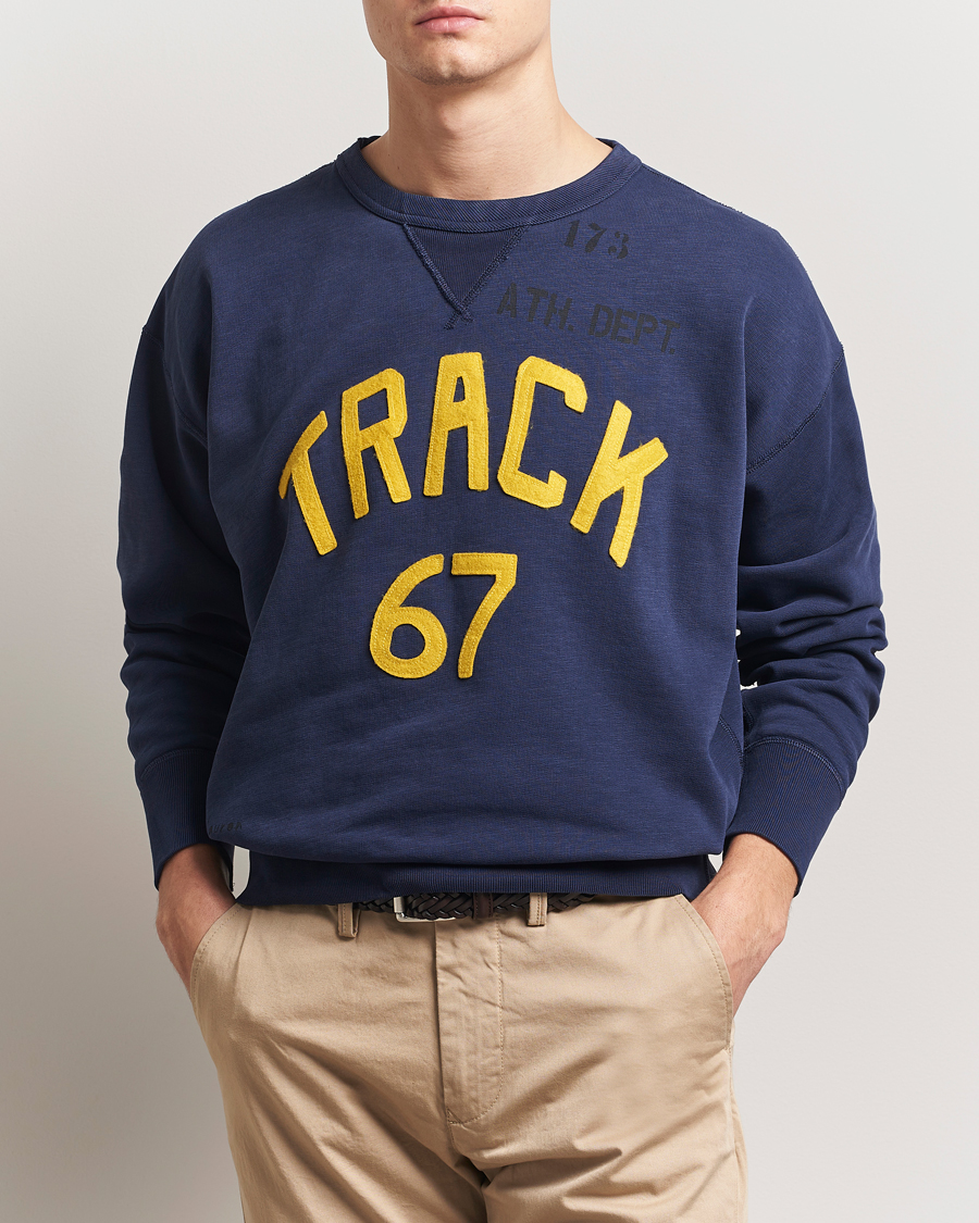 Herr | Tröjor | Polo Ralph Lauren | Vintage Crew Neck Sweatshirt Newport Navy