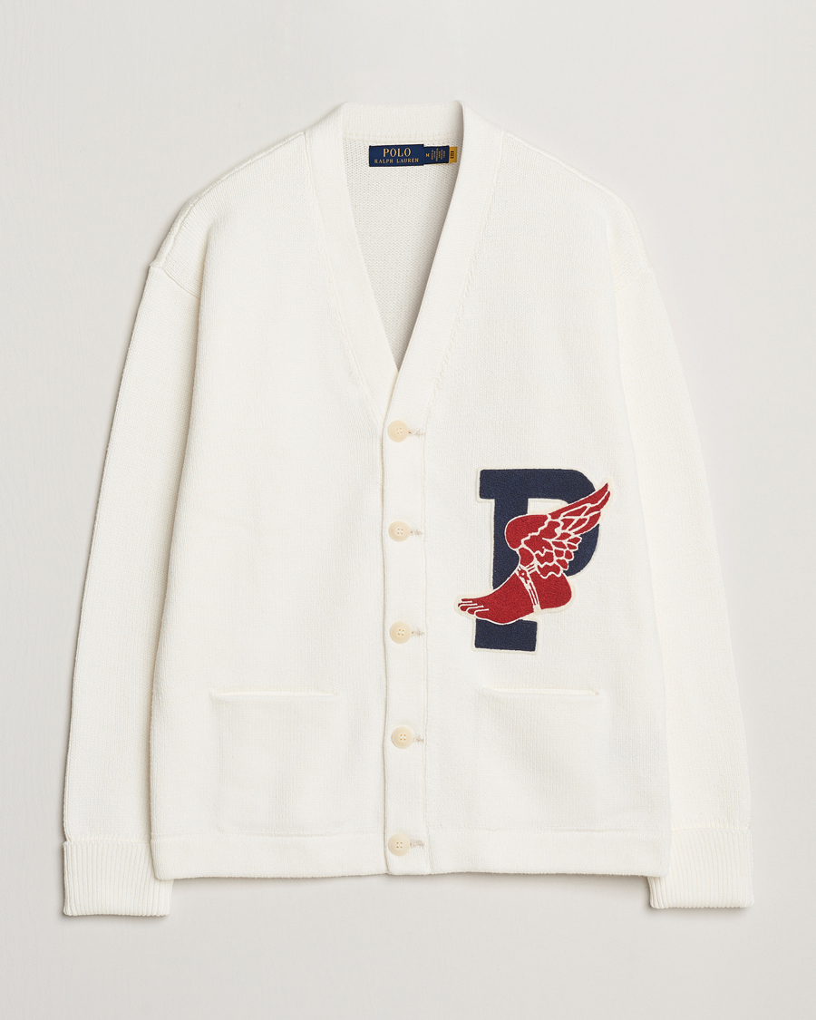 Herr | Tröjor | Polo Ralph Lauren | P Wing Cotton Cardigan Cream