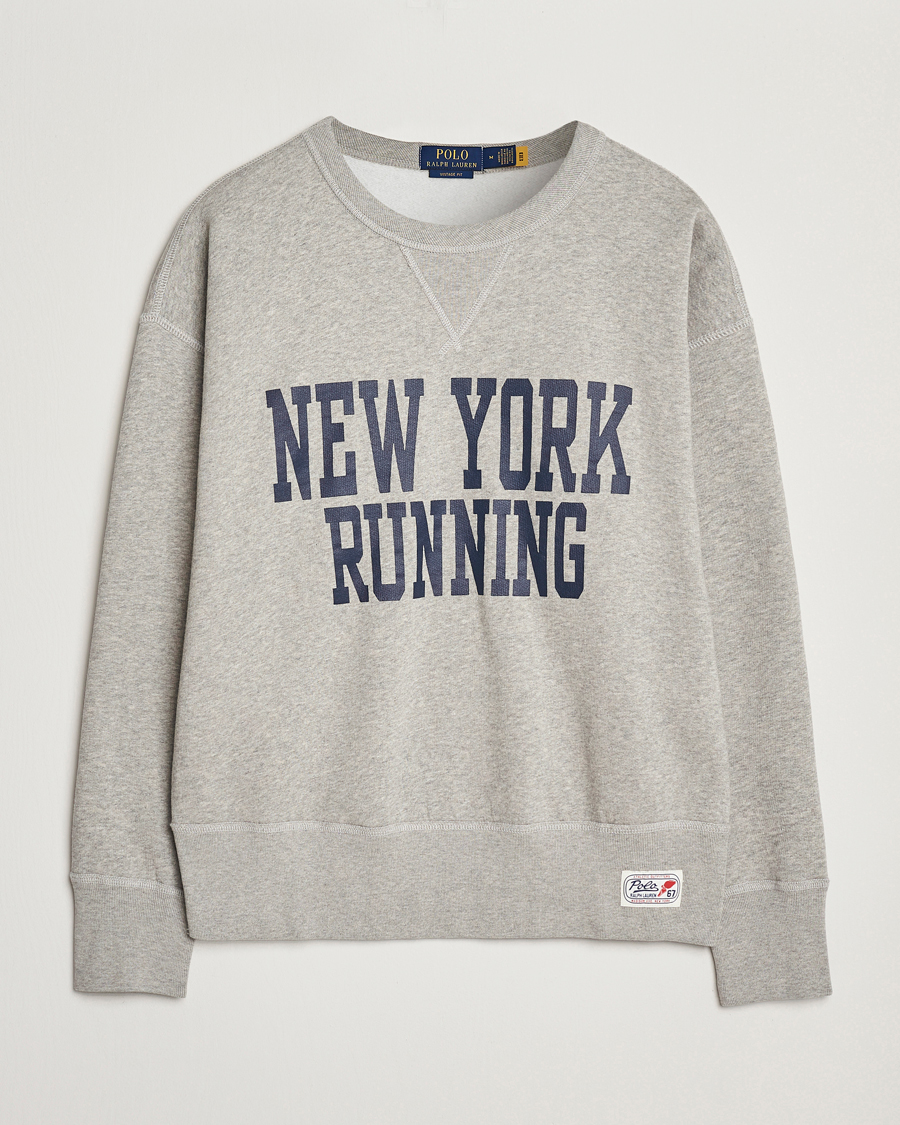 Herr | Tröjor | Polo Ralph Lauren | NYC Running Fleece Sweatshirt Dark Sport Heather
