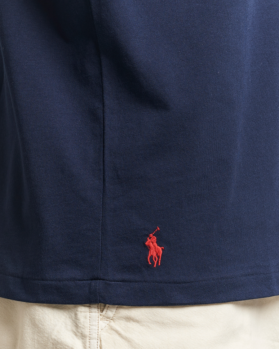 Herr | T-Shirts | Polo Ralph Lauren | Crew Neck Logo T-Shirt Cruise Navy