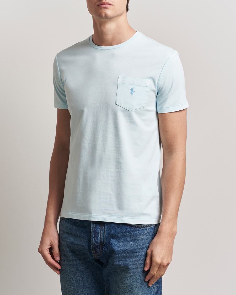 Herr | T-Shirts | Polo Ralph Lauren | Crew Neck Pocket T-Shirt Sky