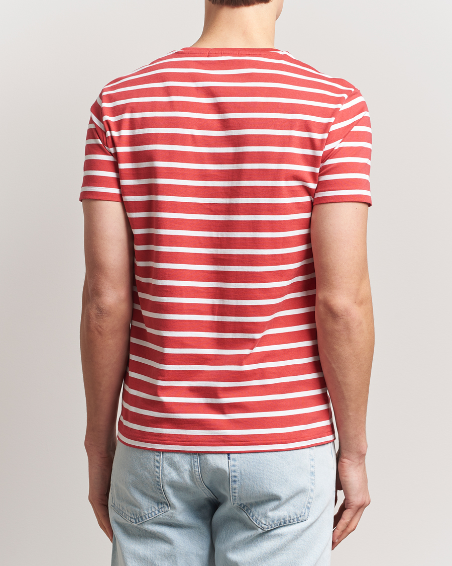 Herr | T-Shirts | Polo Ralph Lauren | Custom Slim Fit Striped T-Shirt Spring Red/White