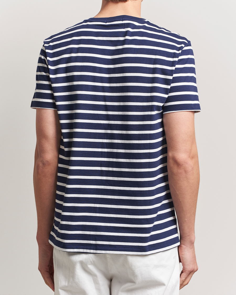 Herr | T-Shirts | Polo Ralph Lauren | Custom Slim Fit Striped T-Shirt Newport Navy/White