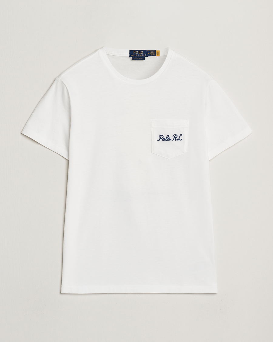 Herr | T-Shirts | Polo Ralph Lauren | Iconic Bear Crew Neck T-Shirt White