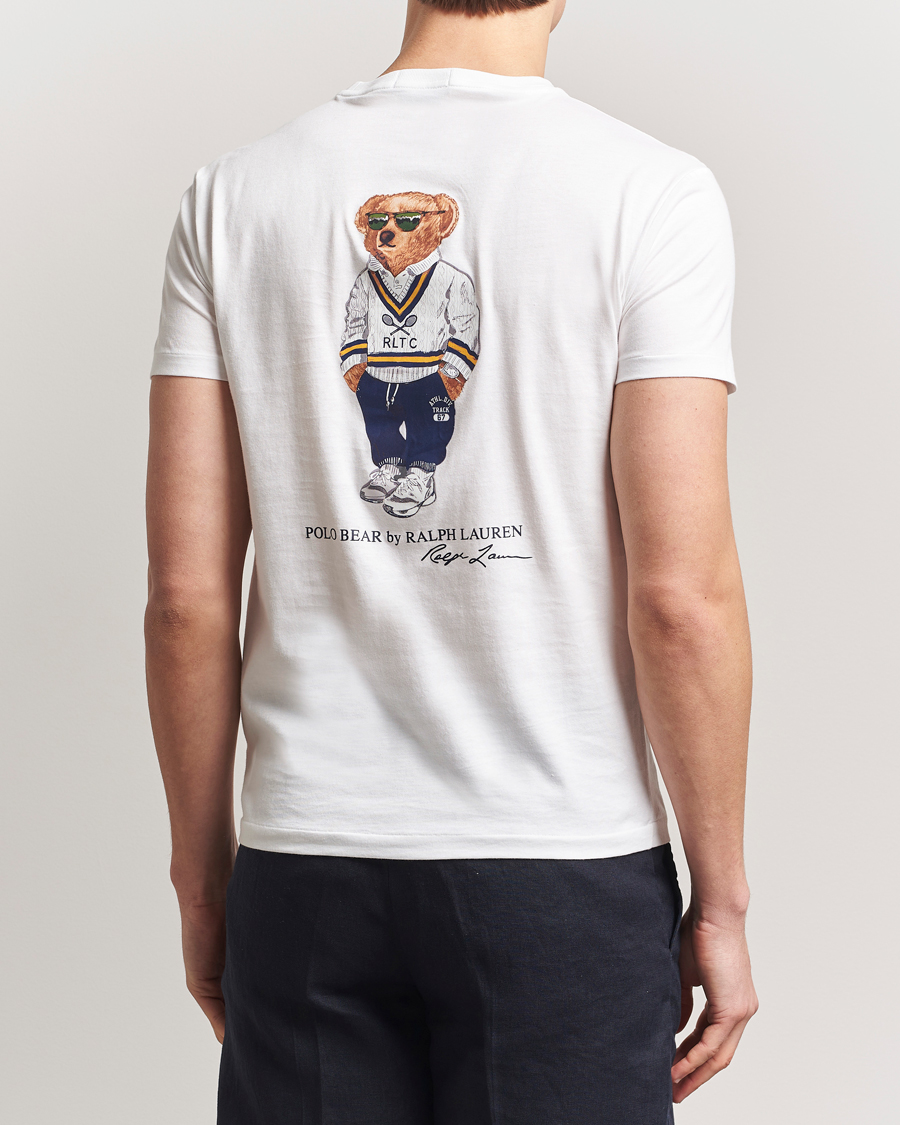 Herr | T-Shirts | Polo Ralph Lauren | Iconic Bear Crew Neck T-Shirt White