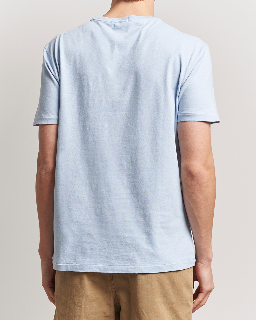 Herr | T-Shirts | Polo Ralph Lauren | Cotton Linen T-Shirt Office Blue