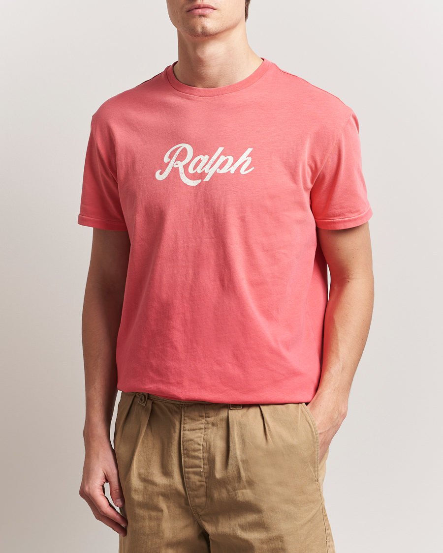 Herr | T-Shirts | Polo Ralph Lauren | Printed Ralph T-Shirt Pale Red