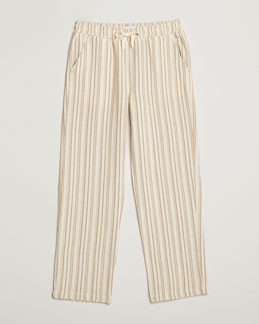 Herr | Byxor | LES DEUX | Houston Stripe Cotton Pants Ivory