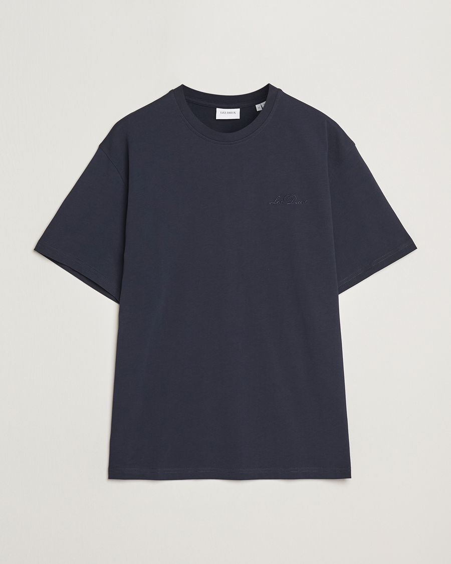 Herr | T-Shirts | LES DEUX | Crew T-Shirt Dark Navy