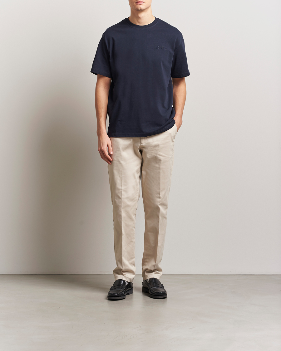 Herr | T-Shirts | LES DEUX | Crew T-Shirt Dark Navy