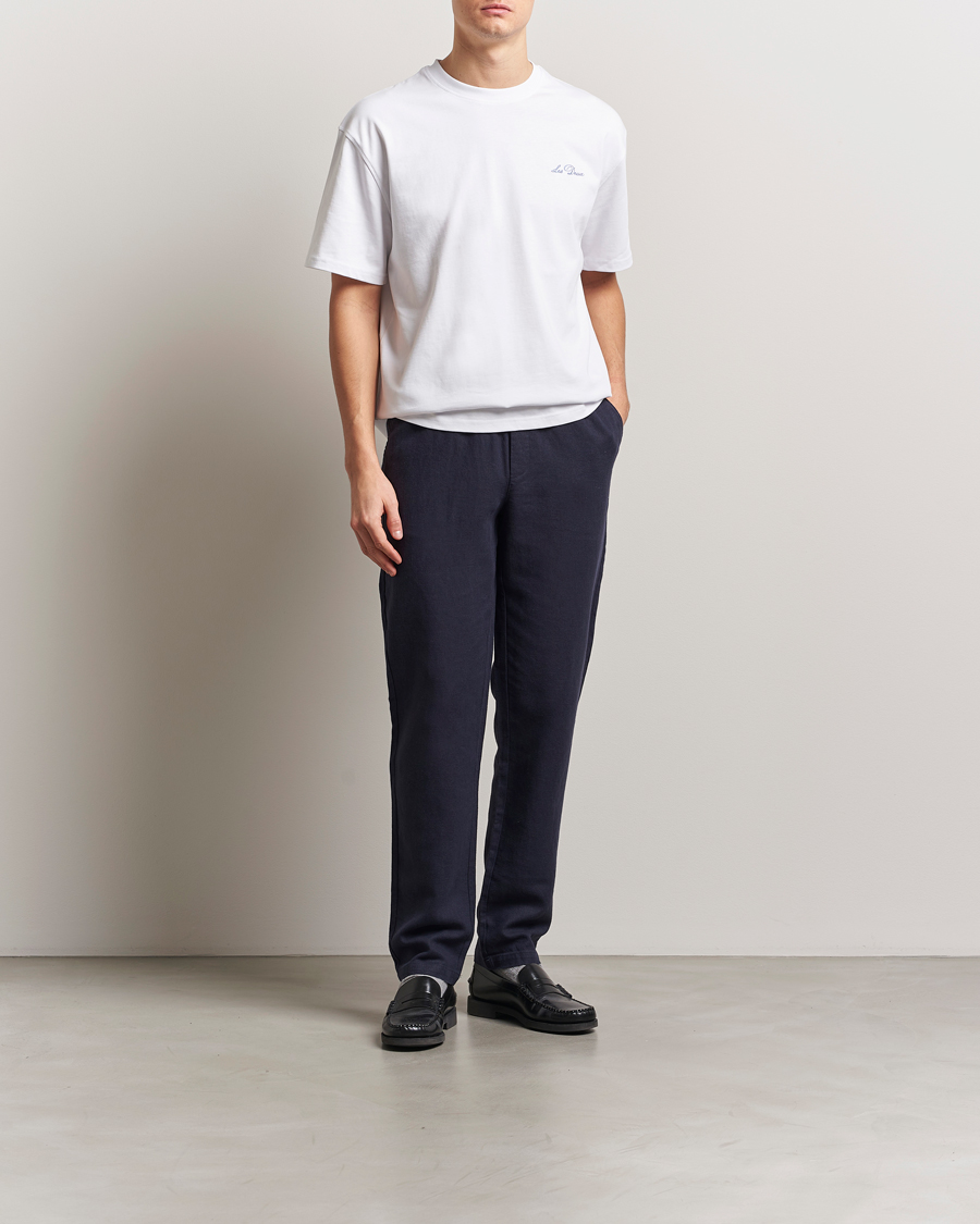 Herr | Byxor | LES DEUX | Patrick Linen Pants Navy